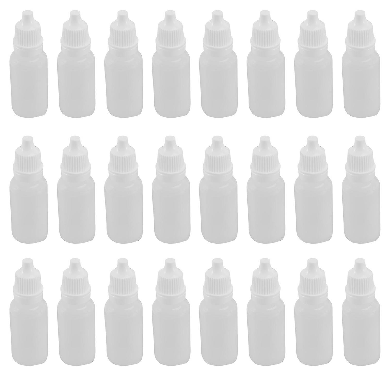 100pcs 15ml Empty Plastic Squeezable Dropper Bottles Eye Liquid Dropper Refillable Bottles-C