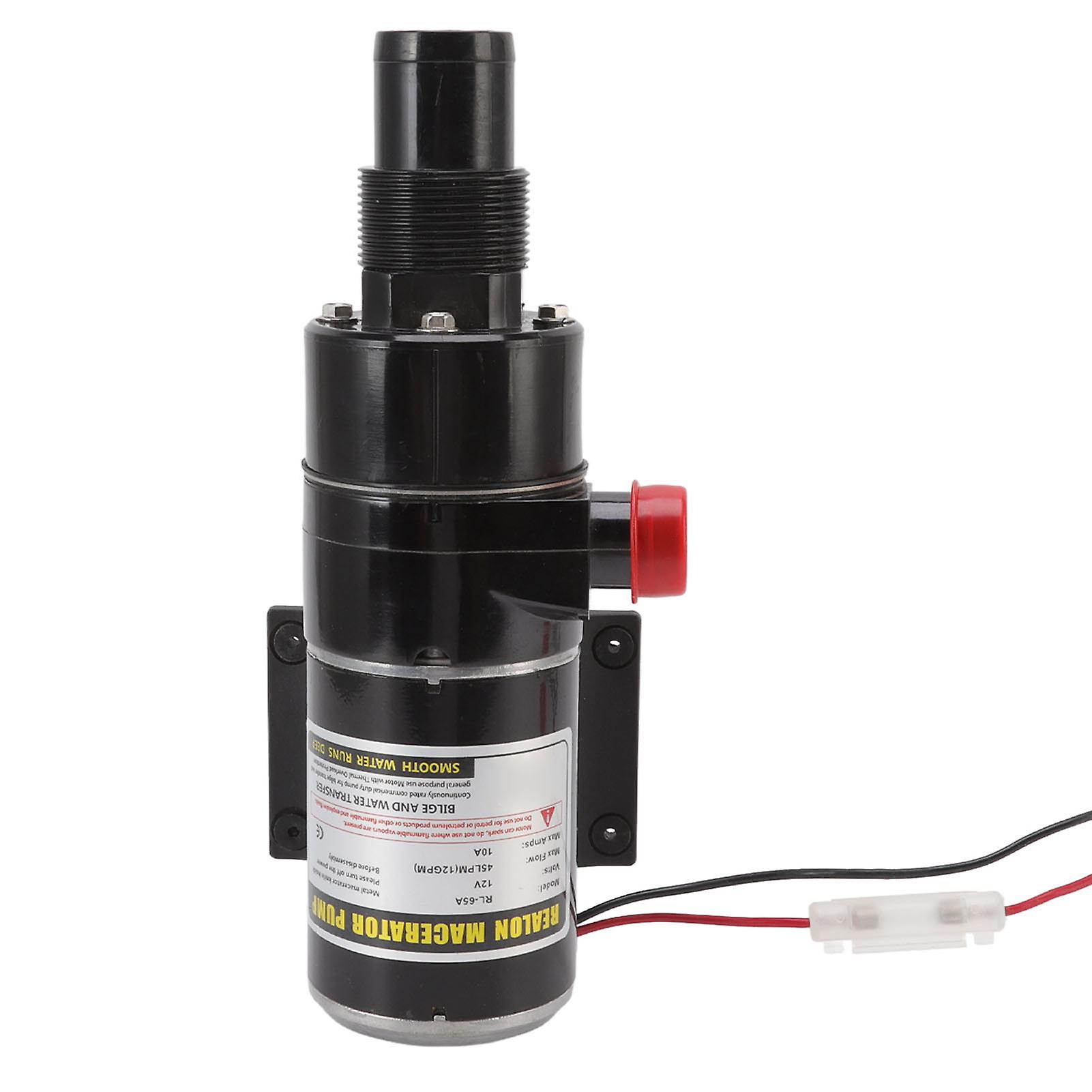 Waste Water Pump Prevent Clog Multi Protection Efficient Macerator Pump for Toilet RV Yacht Kitchen 12V