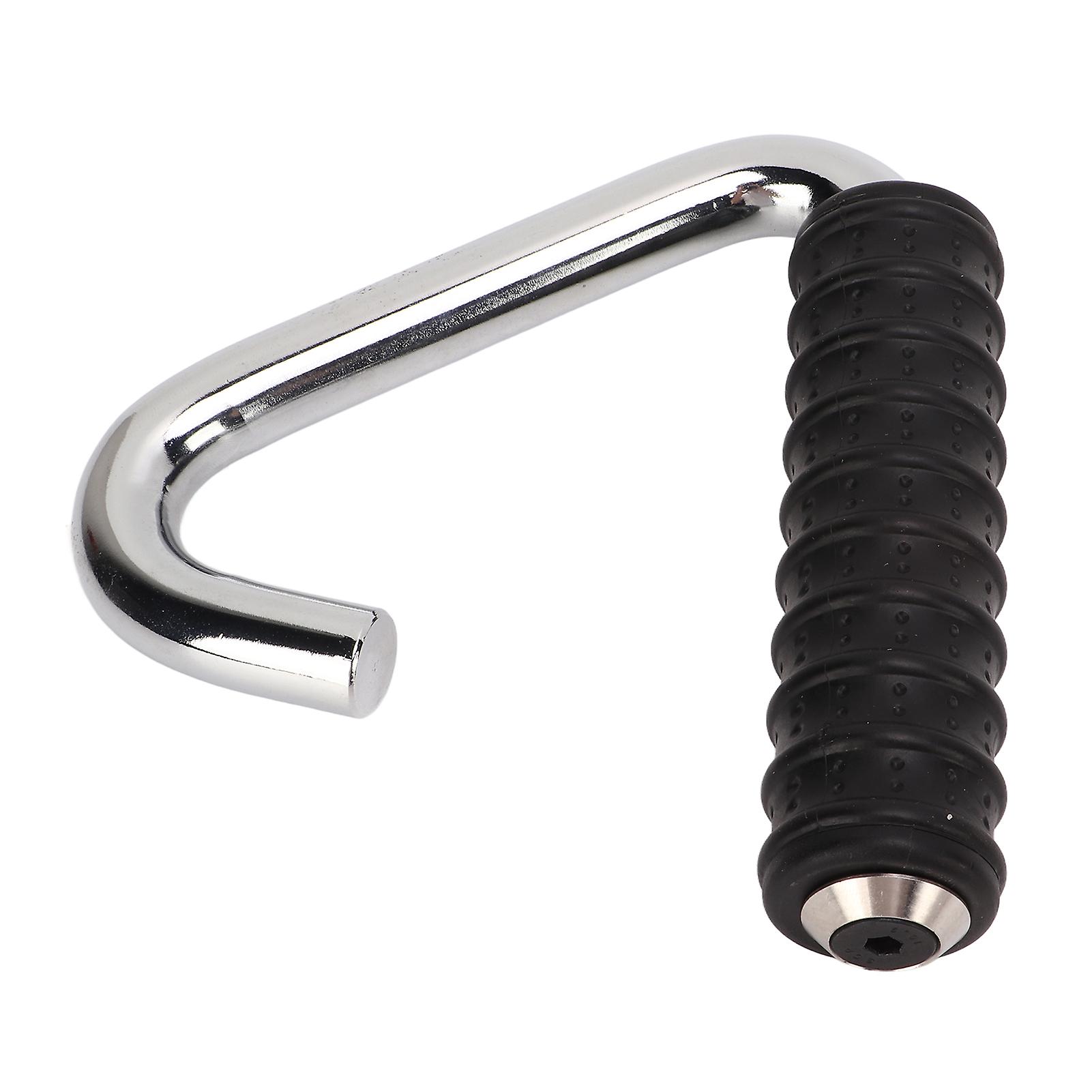 Fitness Training Pull Bar Silver C Shaped Universal Rubber Wrapped Training Pull Bar for Gym