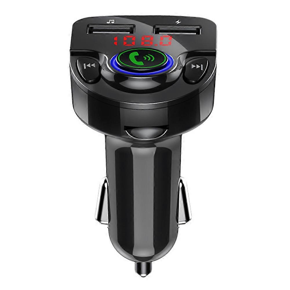 G32 Bluetooth FM Transmitter 12-24V Handsfree Car MP3 Player with Memory Card Slot and A2DP Connectivity Black Car Accessory