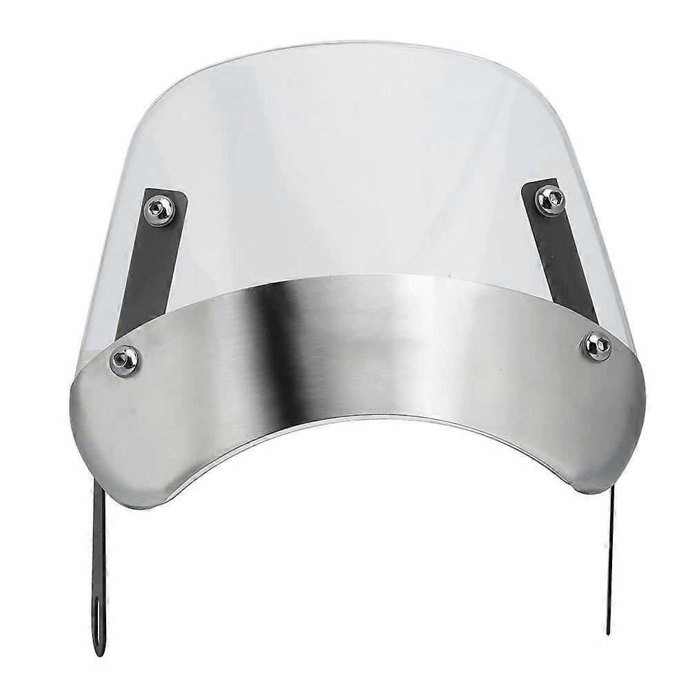 Universal Vintage 5-7in Motorcycle Windshield Wind Deflector Transparent