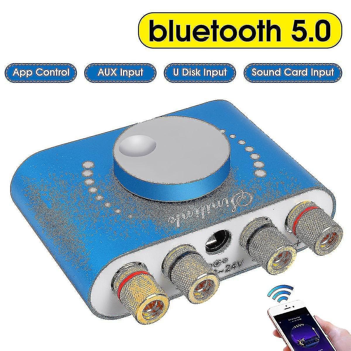 2-way Knob Volume Adjustment Switch Xy-ka50l 50w*2 50w+50w Stereo Ble 5.0 Digital Power Amplifier Bo