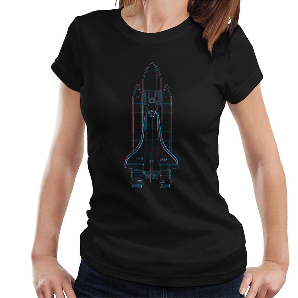 NASA Space Shuttle Enterprise 3D Effect Women's T-Shirt