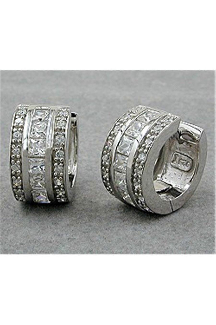 Hoop Earrings Zirconias Silver 925 - Gl91248