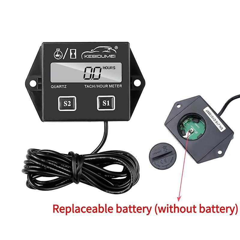 Digital LCD Display Tachometer RPM Measure Tool Car Motorcycle Speed Timer