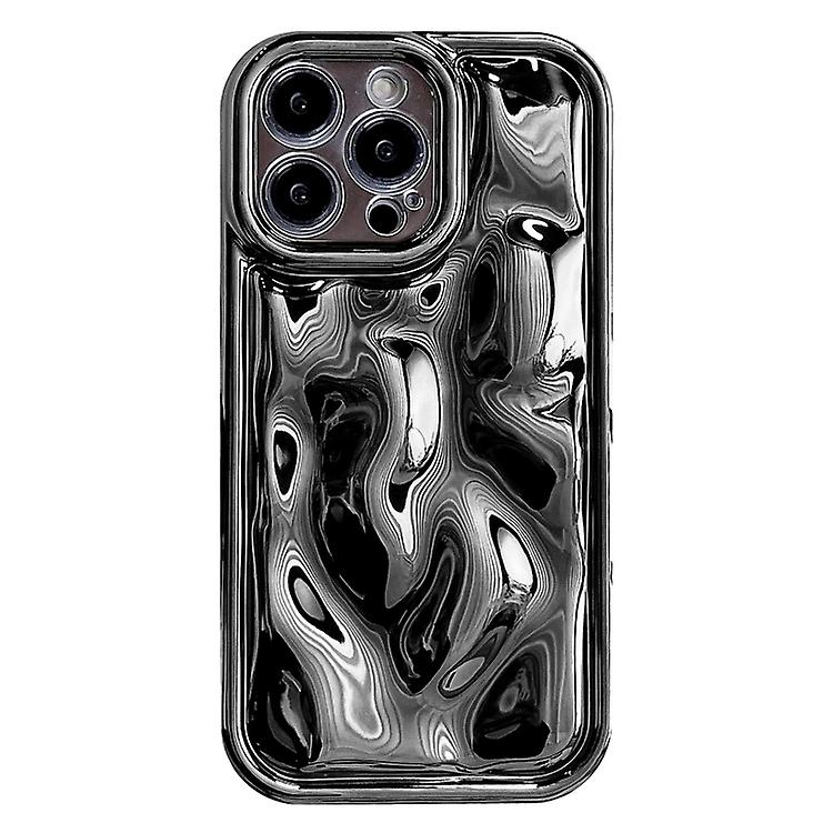 For iPhone 15 Plus Electroplating Meteorite Texture TPU Phone Case