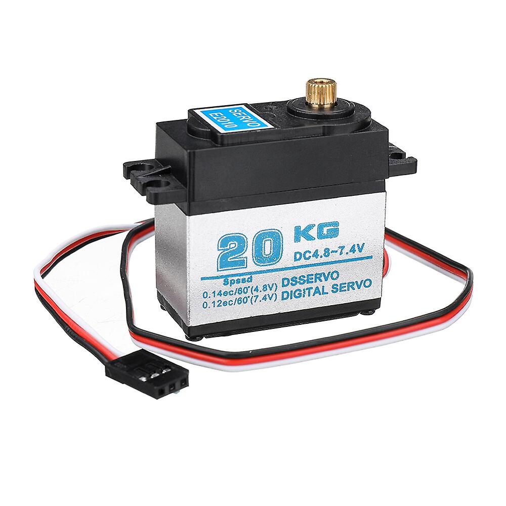 FLYUEACE 20KG Digital Servo All Copper Teeth Aluminum Middle Shell Servos