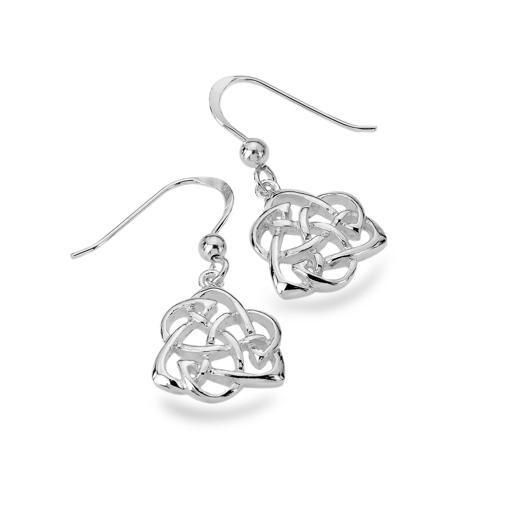 Sterling Silver Earrings - Celtic A Kno x Style Knotwork