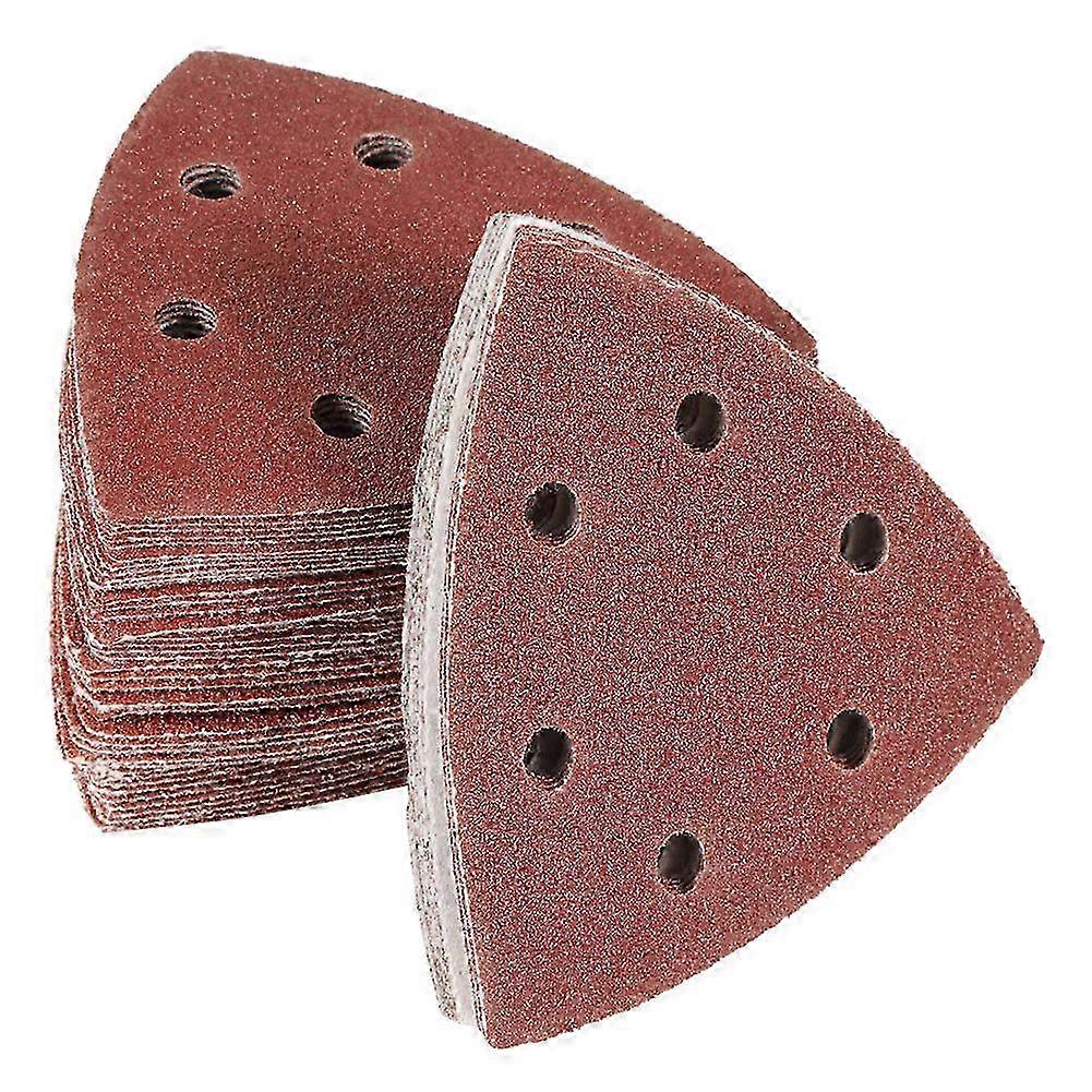 50pcs Grit Sander Sanding Polishing Paper Pads Triangular Abrasive Sandpaper Set