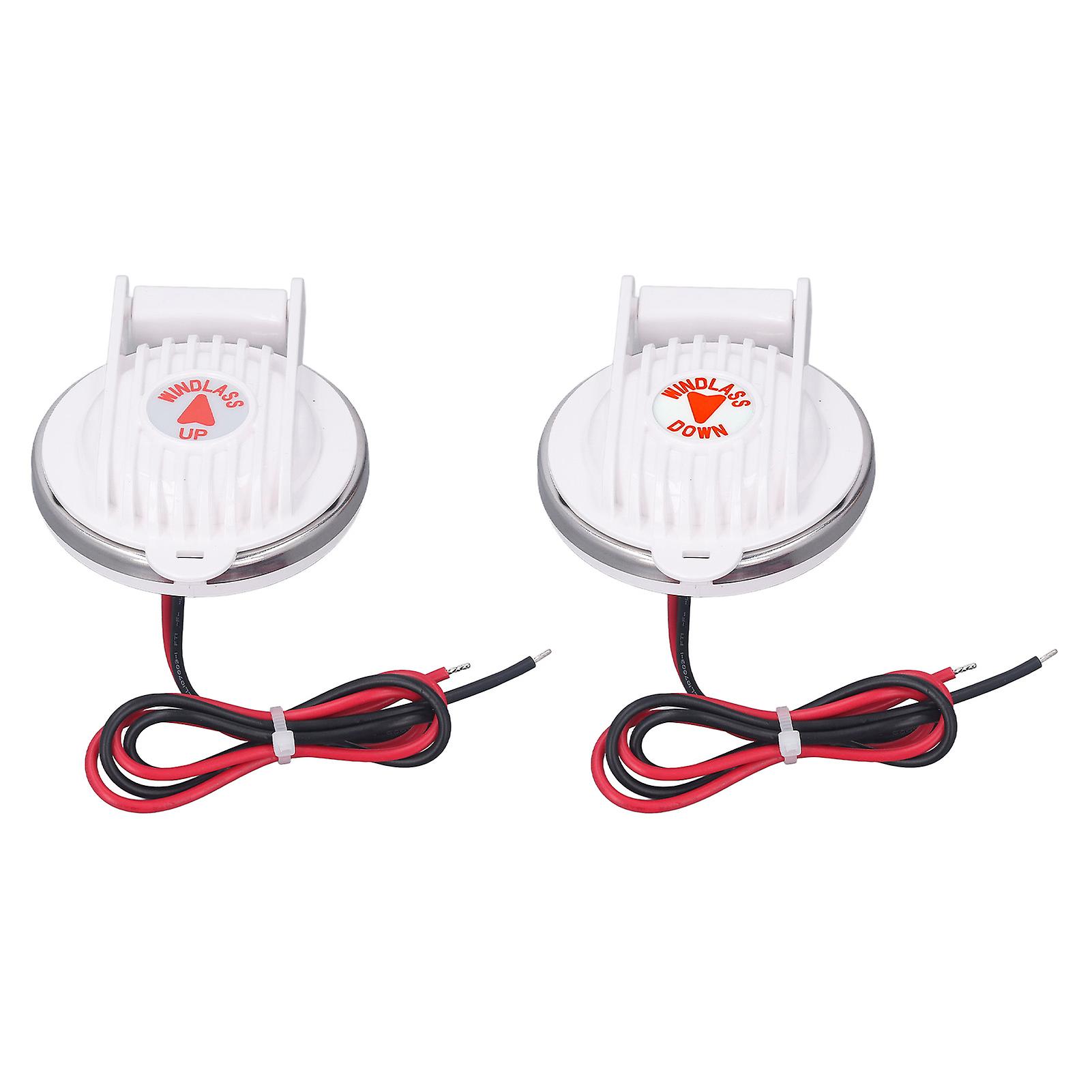 Windlass Foot Switch 1 Pair DC12V 24V ABS Rust Proof 3in