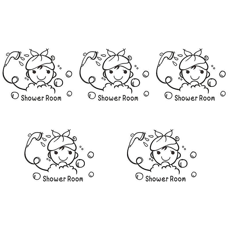 5pcs Cartoon Wall Tile Sticker