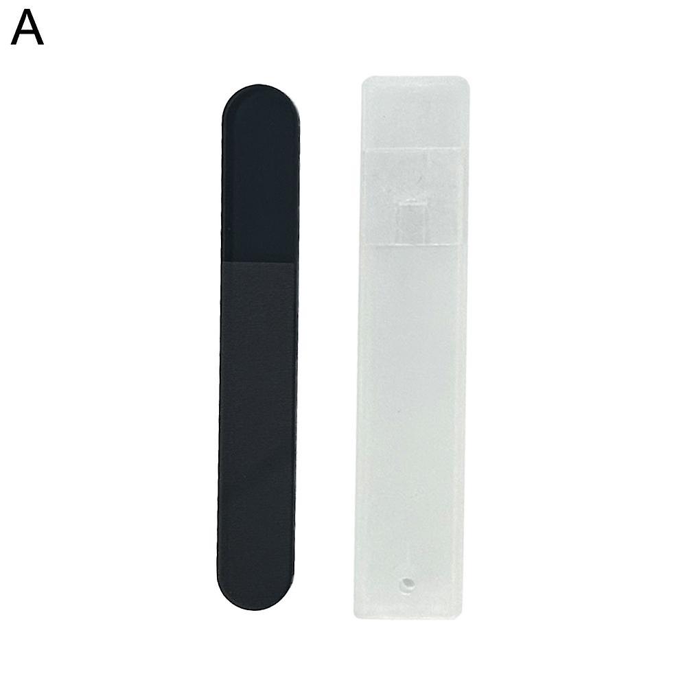 Black transparent nano nail file polished glass nail file