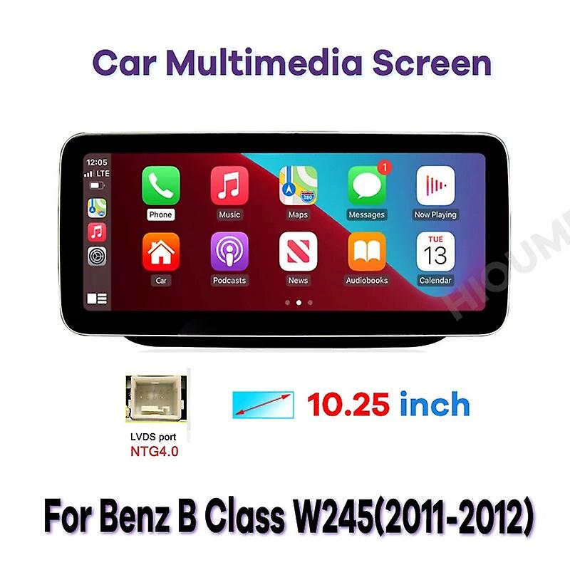 10.25" Wrieless Carplay Android Auto Car Multimedia Screen For Mercedes Benz B Class B180 W245 W246 Linux Head Unit Video