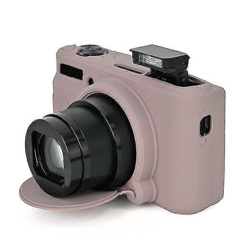 Canon SX740 ソフト シリコン保護ケース 落下防止カメラ カバー用 - ローズ