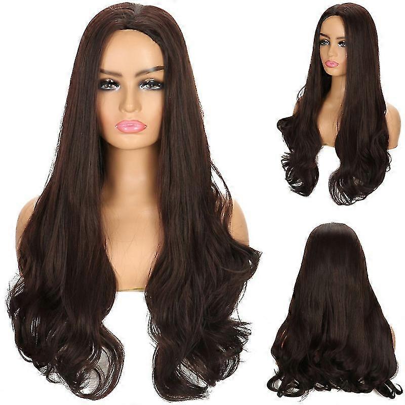 Women's Wig, Brown, Medium Length, Curly