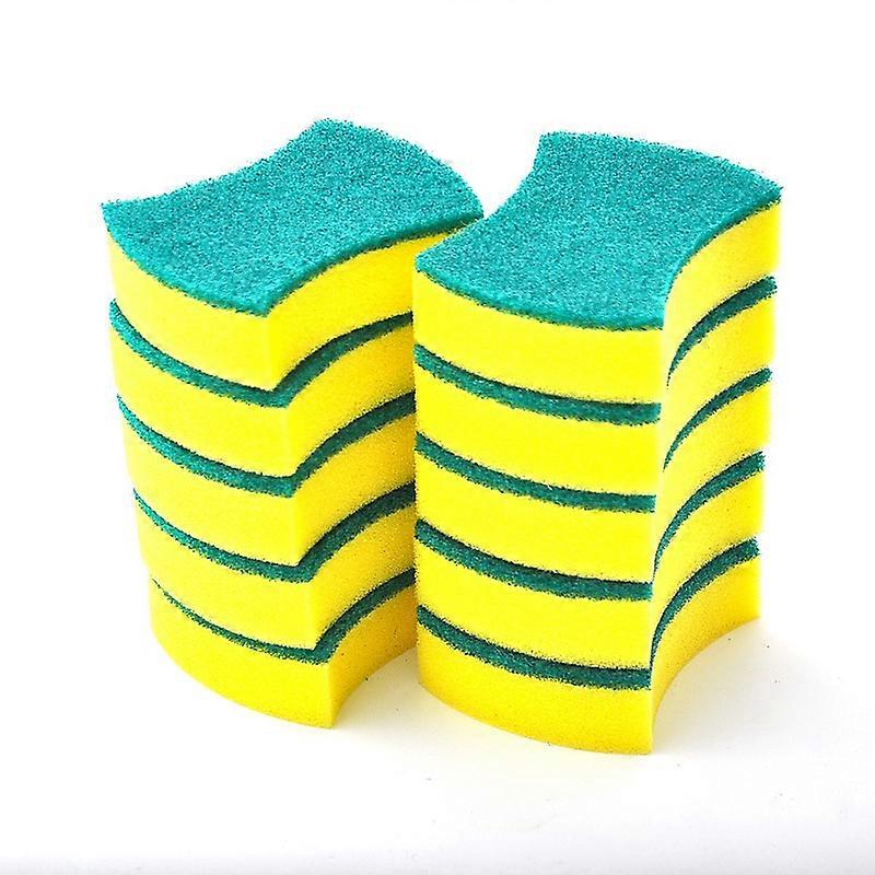 Kitchen Cleaning Sponges - 10 Pack Non-Scratch Dish & Scrub Sponges for Efficient Cleaning
