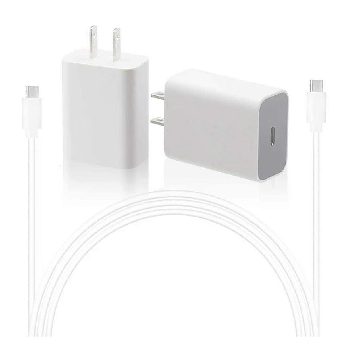 USB-C Charging Rapidly Charger for 2nd & 3rd Gen Pixel devices (20W 3A Charger + 3 Foot USB-C, C-C Cable)