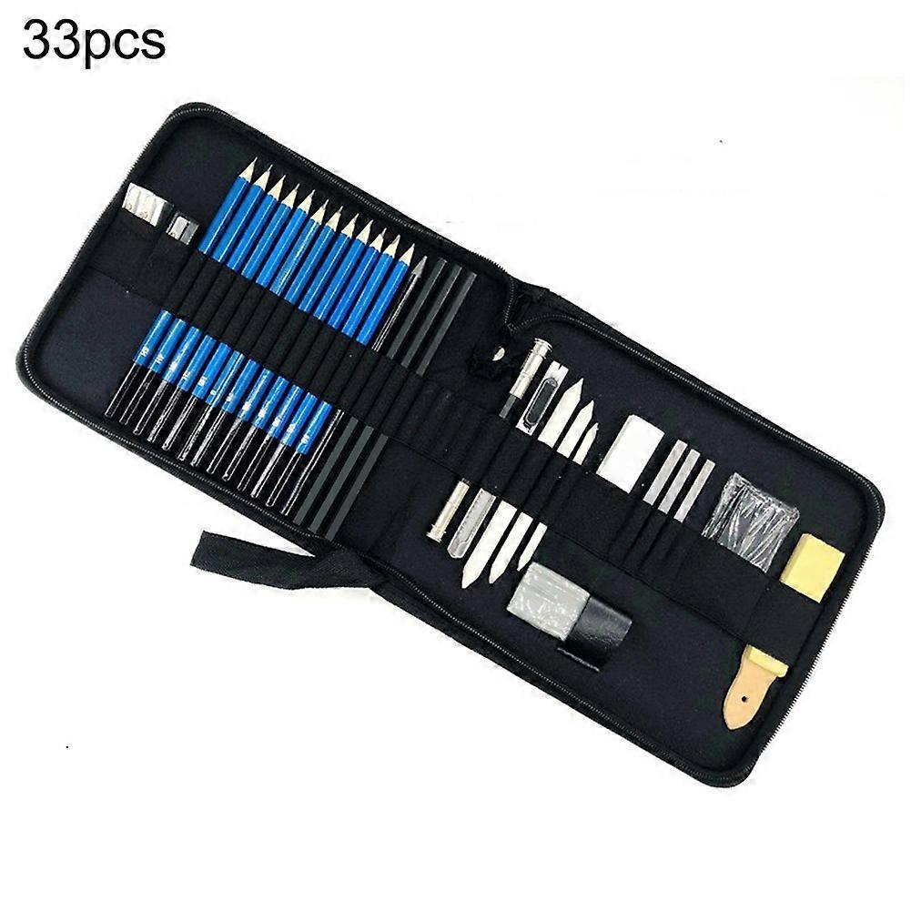 33PCS Set Sketch Drawing Brush Set Sketching Coloring Art Kit