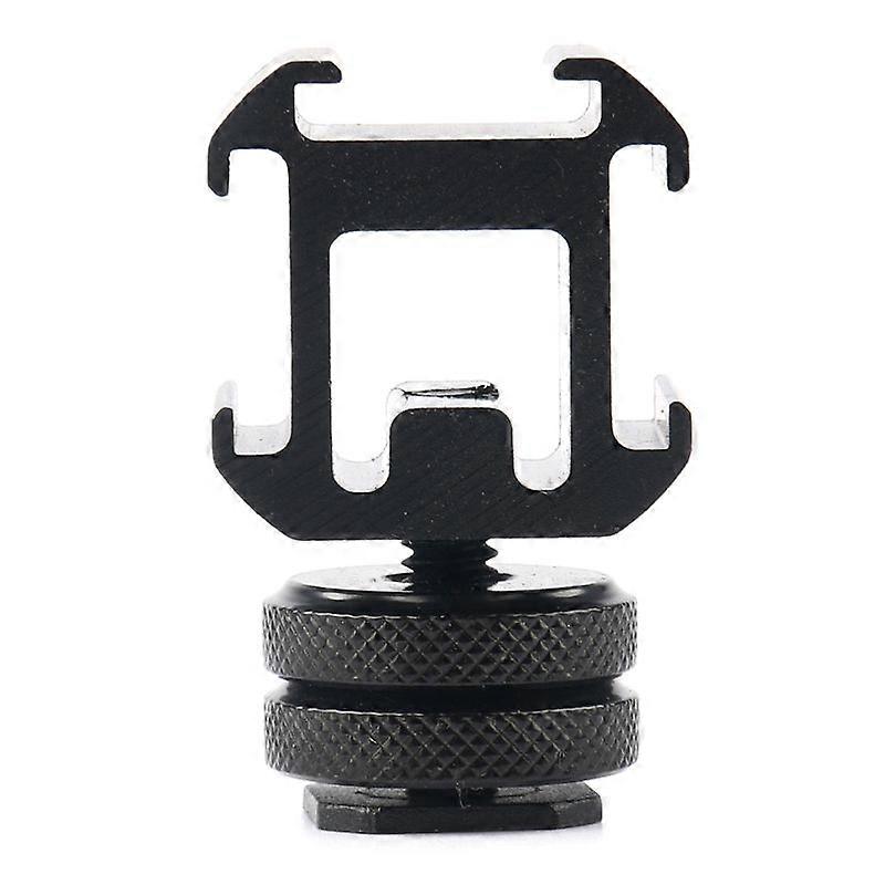 3 Hot Shoe Mount Adapter Dual Screws Bracket Stand Holder for DSLR Camera for LED Microphone Monitor Flash Light