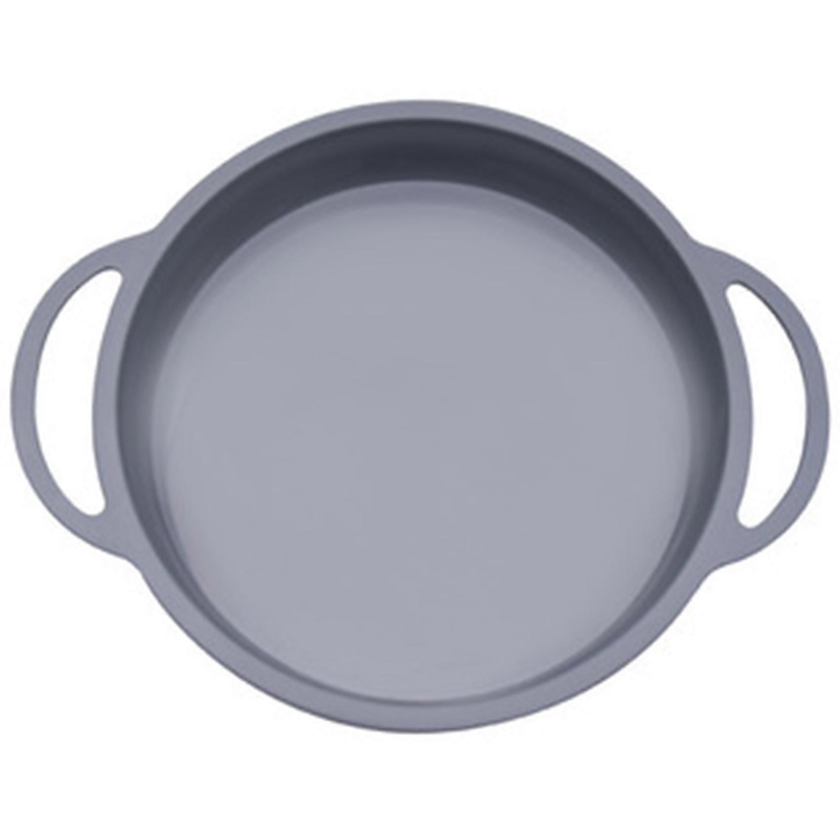 Silicone Solid Color Round Cake Mold High Temperature Resistant,gray