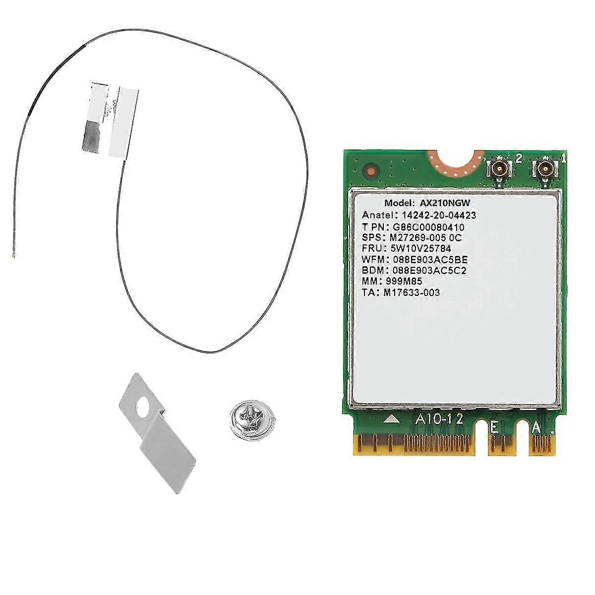 Ax210ngw Wifi Karte Wi-fi 6e Bluetooth 5.2 2.4ghz 5ghz 3000mbps M.2 Wireless Adapter 802.11ax Networ