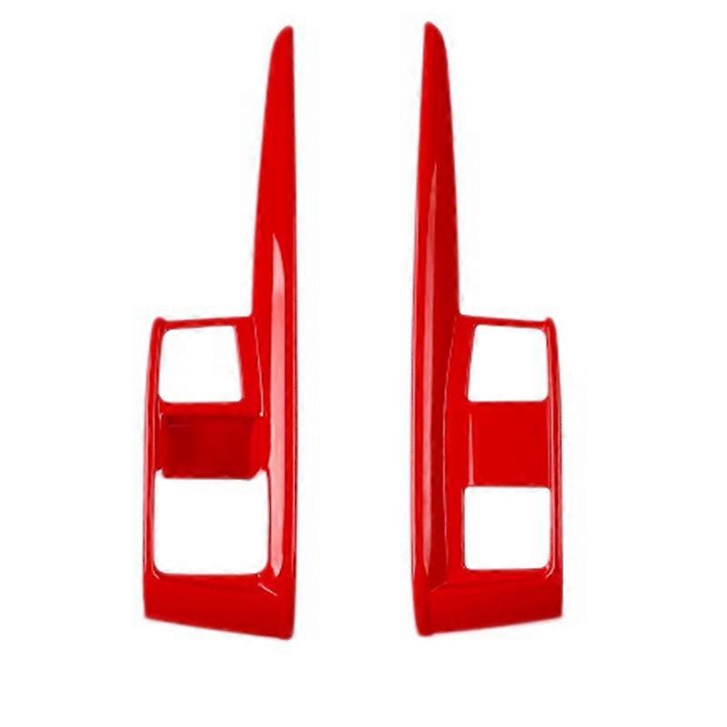 Car Central Control Panel Gear Shift Cover Trim Strips for 10Th 2016-2021 for Left-Hand Drive Red