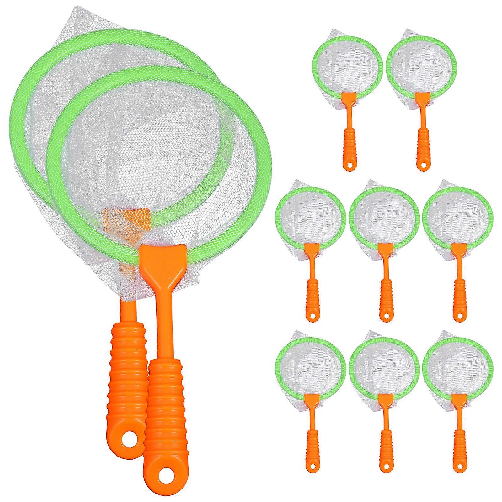 10 Pcs Portable Children Fishing Nets Outdoor Catching Fish Toy Fish Catcher Net