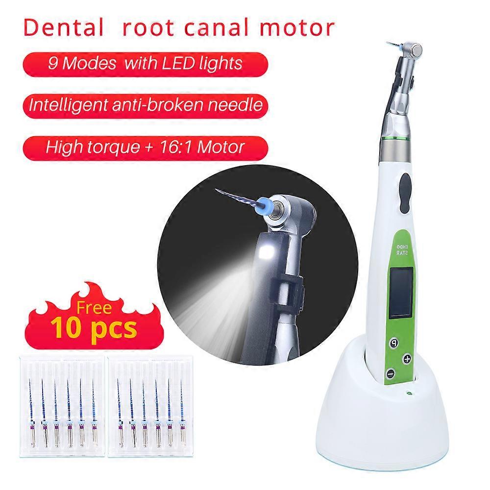 الأسنان LED اللاسلكية مصغرة 16: 1 تخفيض الزاوية المضادة للعلاج اللبي للمحرك 9 أنواع من الإجراءات قبضة