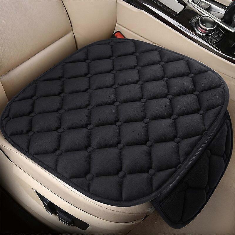 Car Seat Cover Front Rear Flocking Cloth Cushion Non Slip Winter Auto Protector Mat Pad Keep Warm Universal For Truck Suv