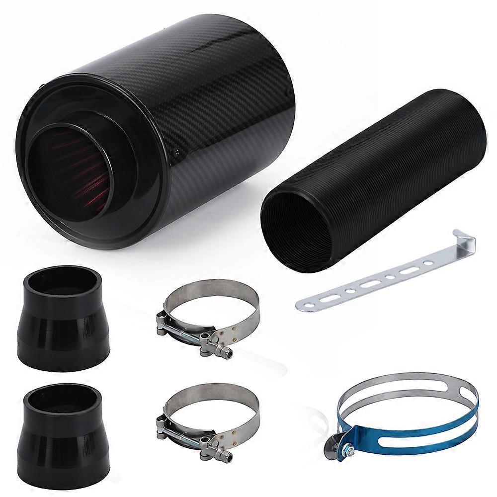 POSENG Carbon Fiber Cold Air Intake Kit – Universal, Black Box, Cold Feed