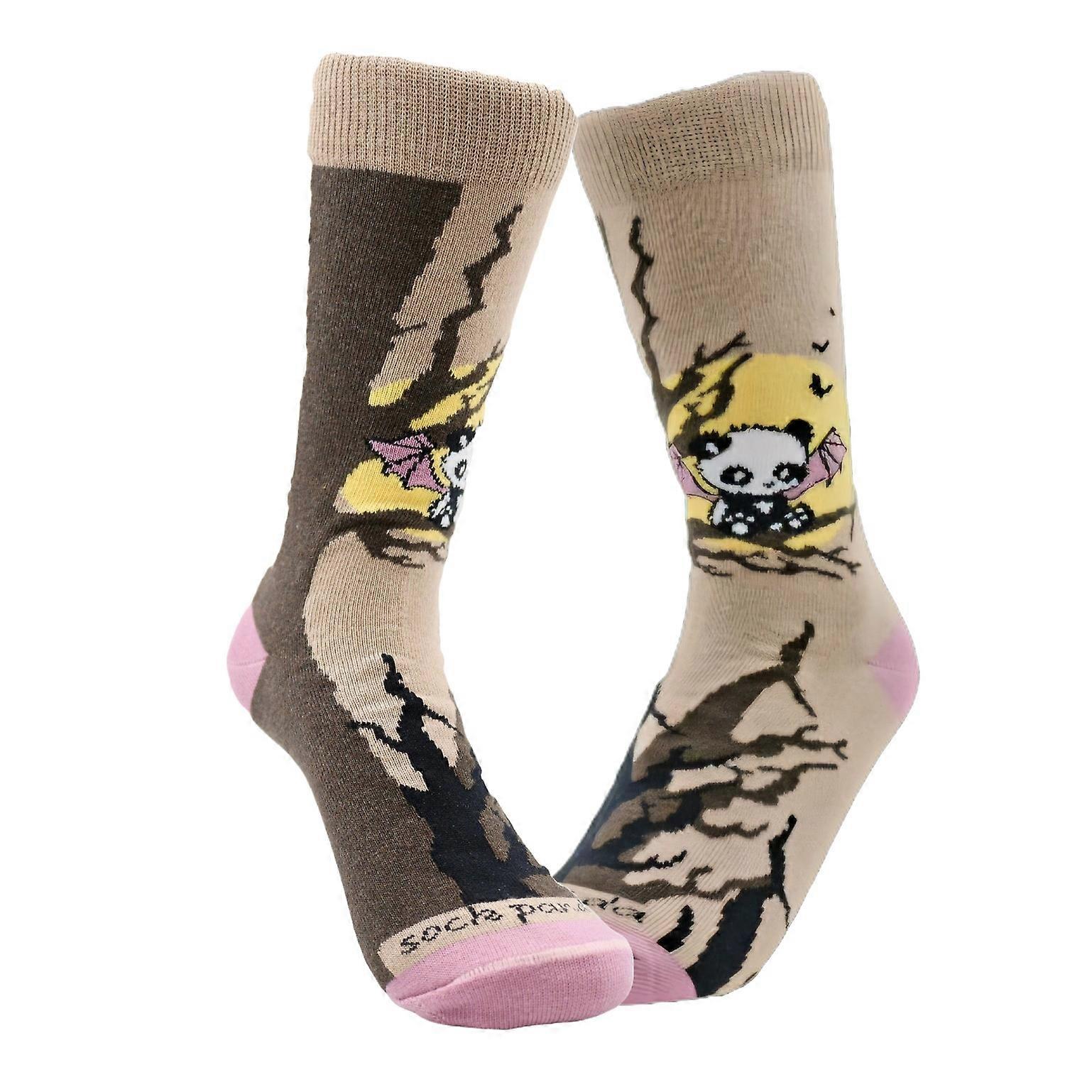 Majestic Bat Panda Sitting in a Tree Socks from the Sock Panda