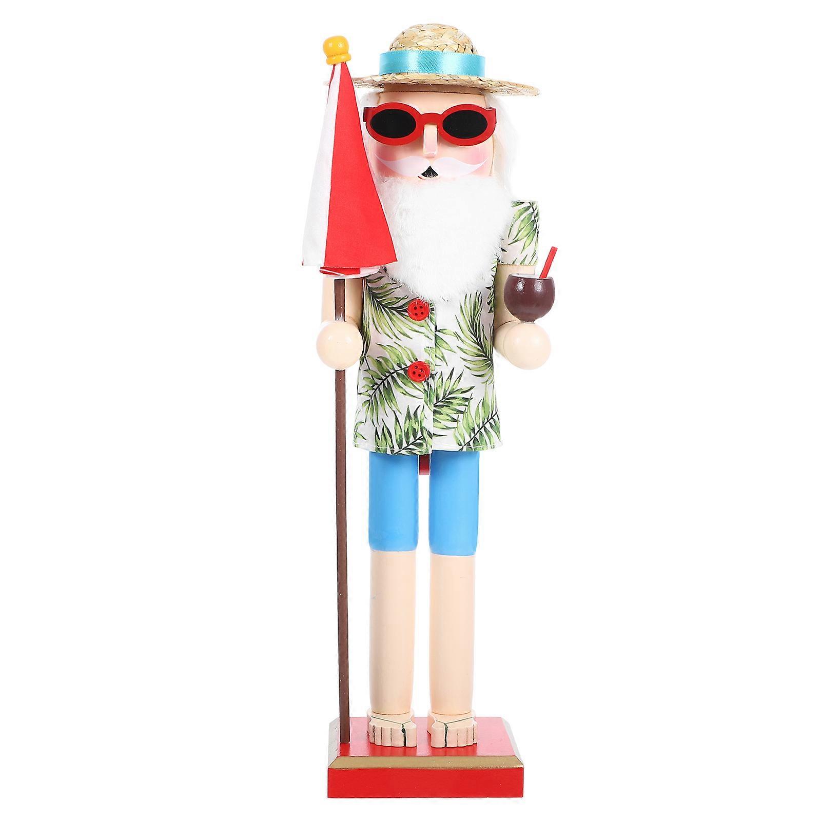 Hawaiian Beach Themed Nutcracker Christmas Nutcracker Wood Nutcracker Home Decoration