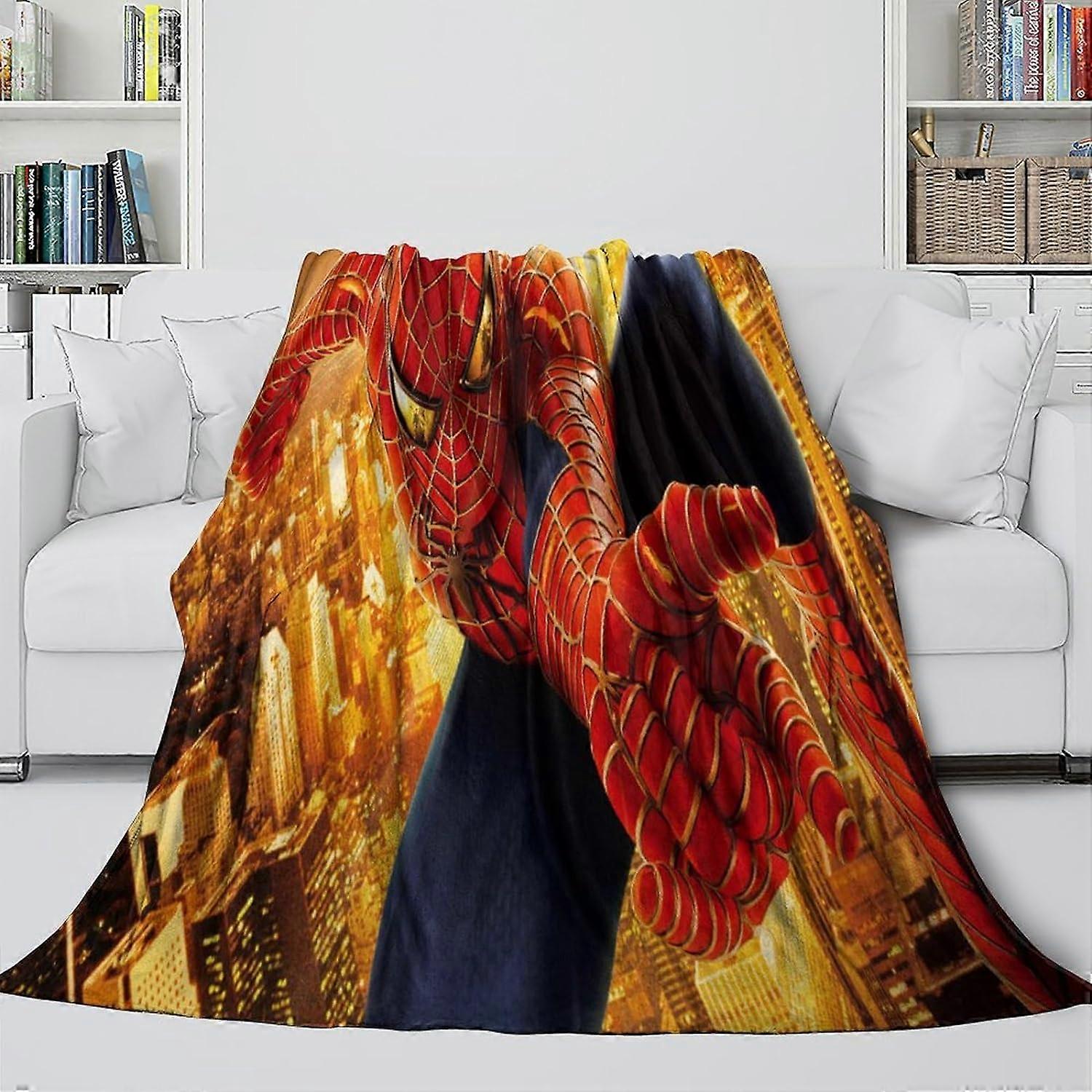 Ti Caldi Pumpkin Lantern Castle Halloween Blanket - 80x60 Inch Soft Flannel Throw, Lightweight & Warm For Couch, Bed, Decor
