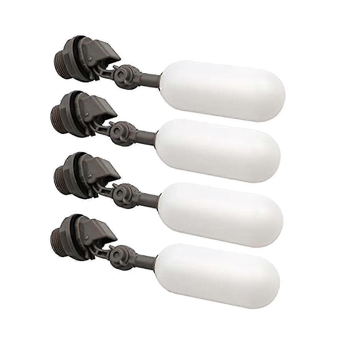 4 Pack 3/4inch Water Float Valve With Adjustable Arm Plastic Water Filter Float Ball Valve For Wate Tw