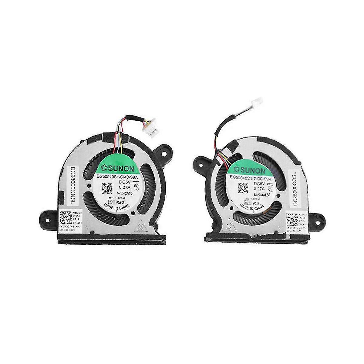 2 stuks CPU GPU koelventilator voor XPS 2020 13 9300 CPU koelventilator 0frk0v 0wx28k Eg50040s1-ci30-s9a Radi