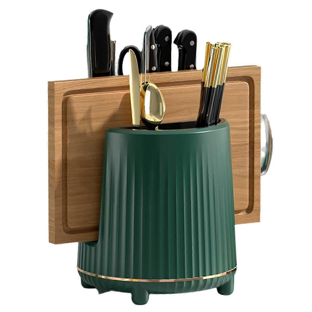 Rotating Knife Rack, Cutlery Rack, Spoon, Chopsticks, Fork Storage Rack Storage Box, Multifunctiona