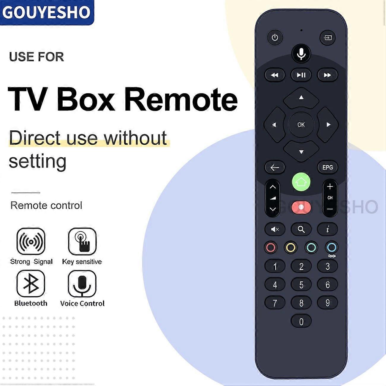New Voice Remote Control for Cyfrowy Polsat BOX 4k Bluetooth decoder