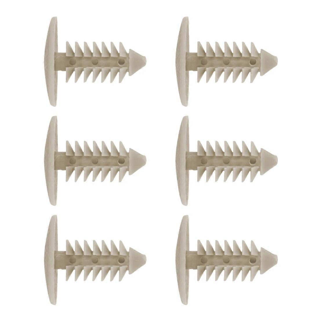100pcs/Set Beige Universal Car Bumper Fender Clip Push In Retainer Fastener X-Mas Tree Rivet Nylon for 9mm Hole