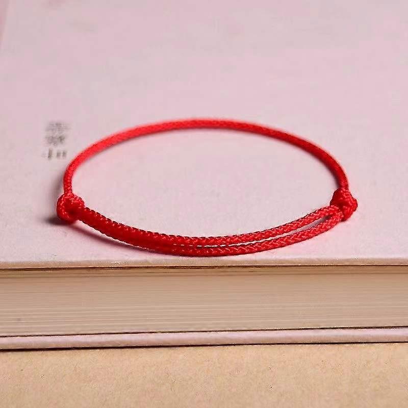 10pcs Simple Red Cord Bracelet Good Luck String Kabbalah Protective Knot Amulet