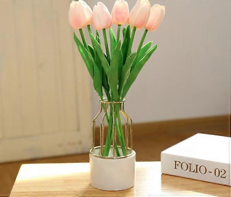 Artificial PU Tulips 6Pcs Real Touch Fake Flower