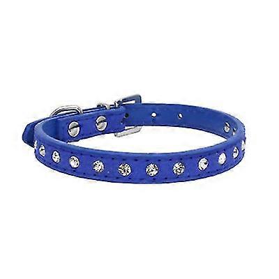 Pu Läder + Diamant Husdjur Krage