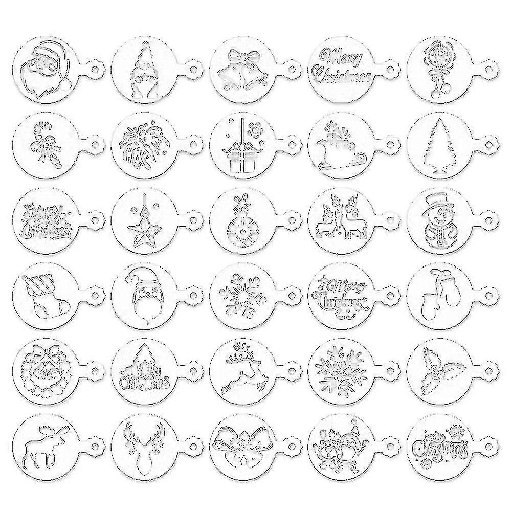 Cake Templates Coffee Stencils Reusable Painting Cake Stencil