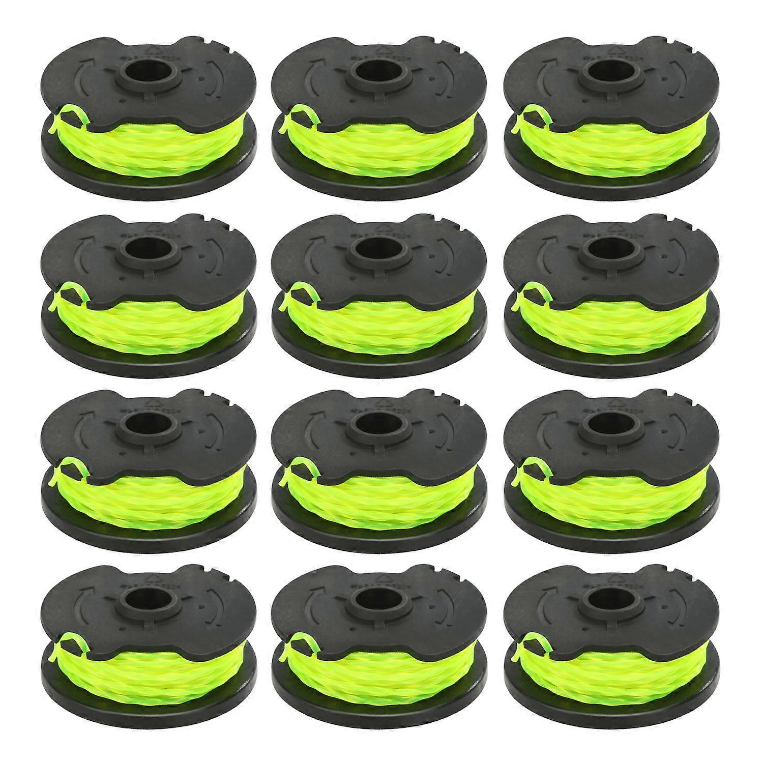 HT19-401-004-20 12Pcs Replacement Spool Mower Accessory for Hyper Tough 40V Max String Trimmer HT19-