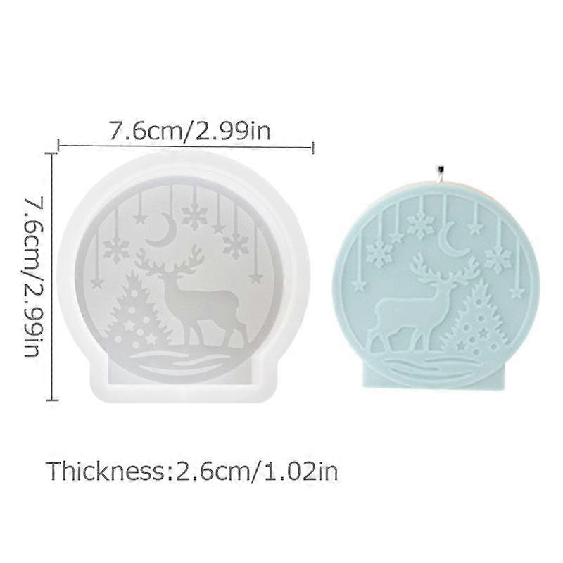 Jul Krystal Kugle Form DIY Jul Håndlavet Sæbe Form Aromaterapi Stearinlys Sæbe Fremstilling Skimmelsvamp