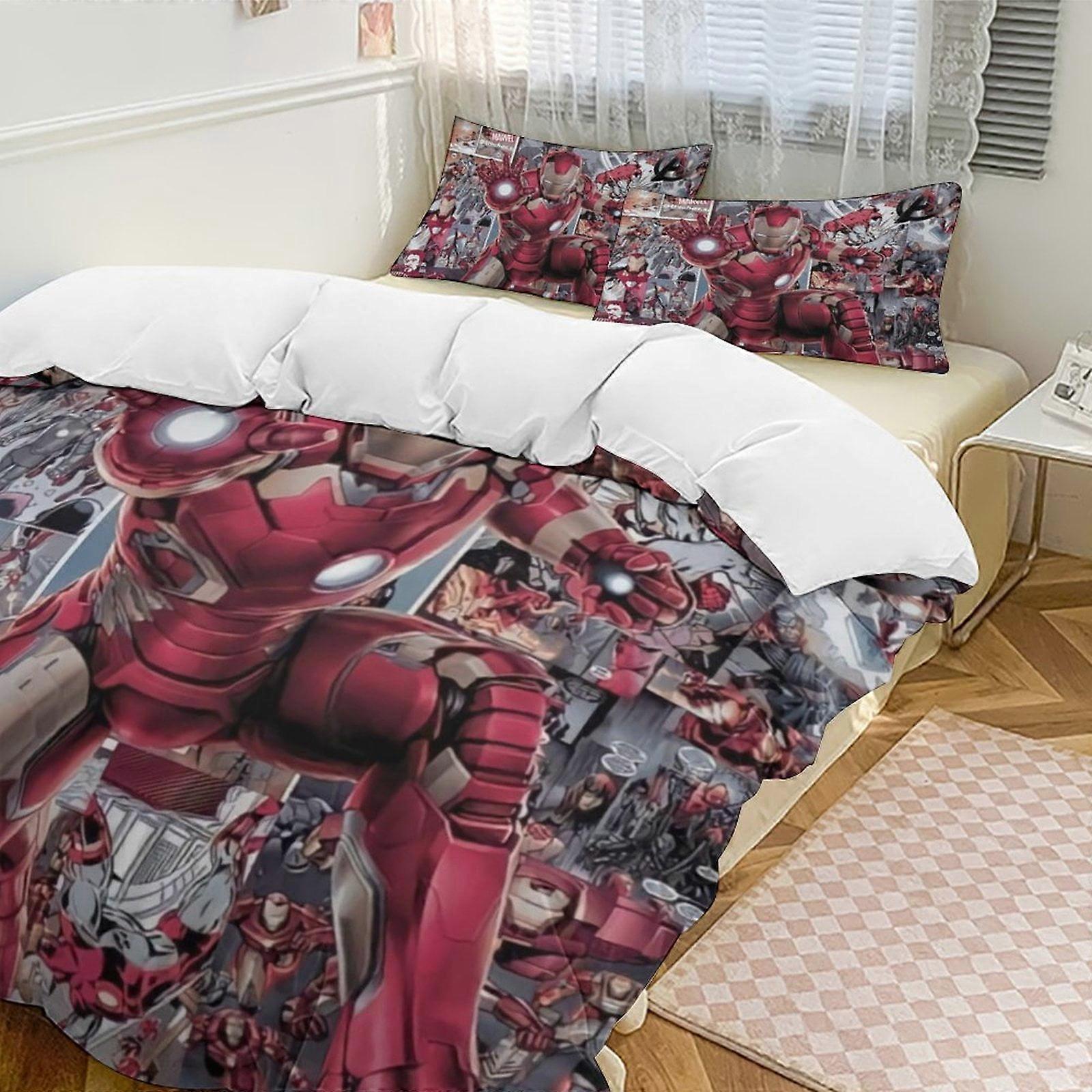 v3907  Bed Sheets Bedding Captain AmericaCartoon Collection 3-Piece Comforter Set, Personalized Bedding Decor for Kids And Teens  Bed Sheets  yuq3907