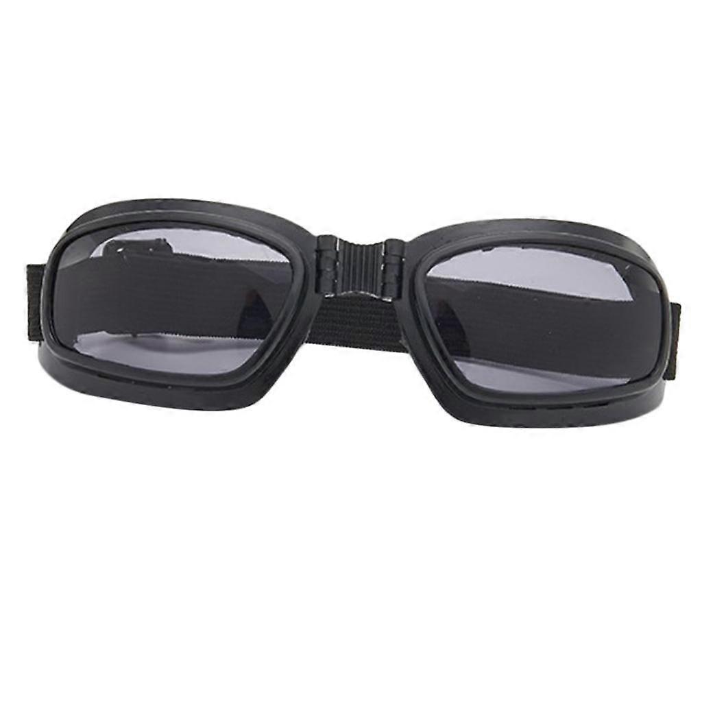 Motorcycle Riding Glasses Padding Goggles UV Protection Gray Mirror