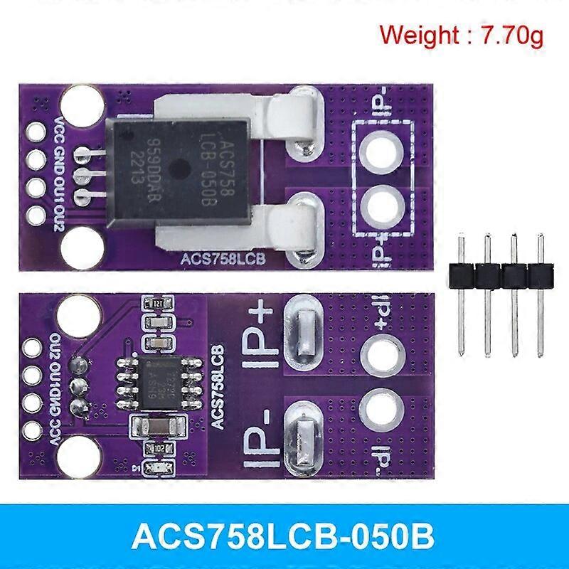 50A 100A Hall Current Sensor Module Linear Analog AC DC 3.3V-5V ACS758 ACS758LCB-050B 100B-PFF-T For Arduino RC Model Connector