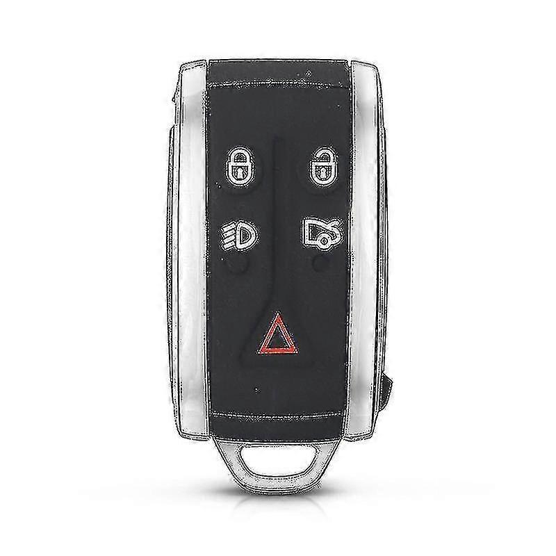 Car Remote Smart Keys Shell Cover Replacement With 5 Button For Jaguar X Xf Xk