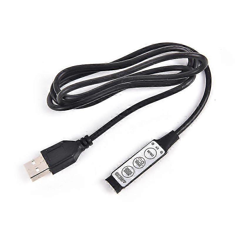 Dc 5v Usb Led Rgb Controller 3key 4pin Remote Controller For Led Strip Light