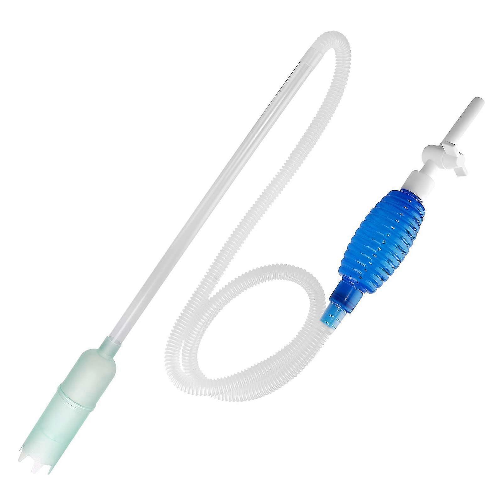 Nettoyant de gravier d’aquarium, nettoyeur de gravier pour aquarium, kit de nettoyage de pompe à siphon sous vide Pompe à siphon à main pour aquarium, changement d’eau et filtre Clea de sable
